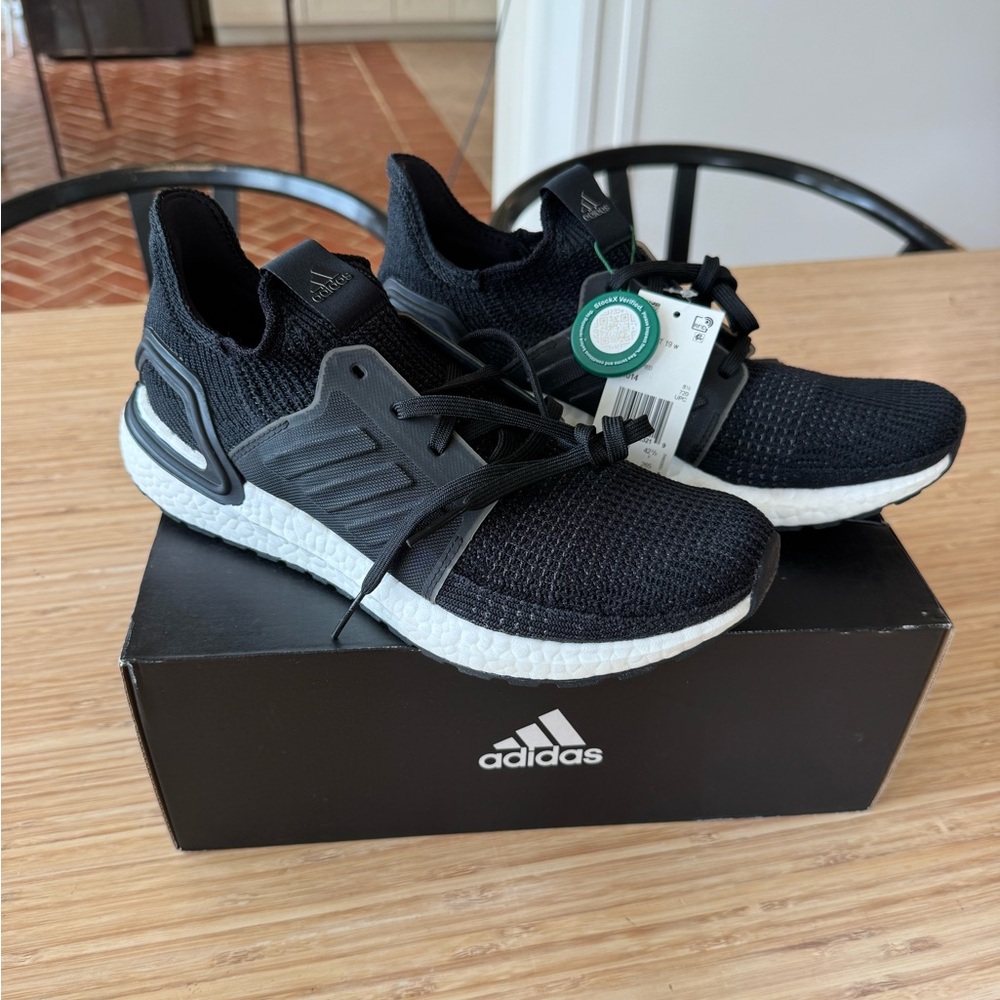 Size 10 Women’s - Adidas UltraBOOST Black and White Sneaker